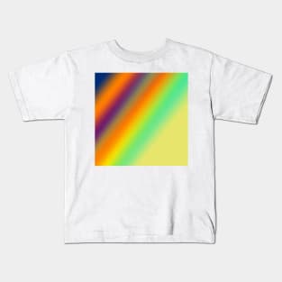 colorful rainbow abstract texture art background Kids T-Shirt